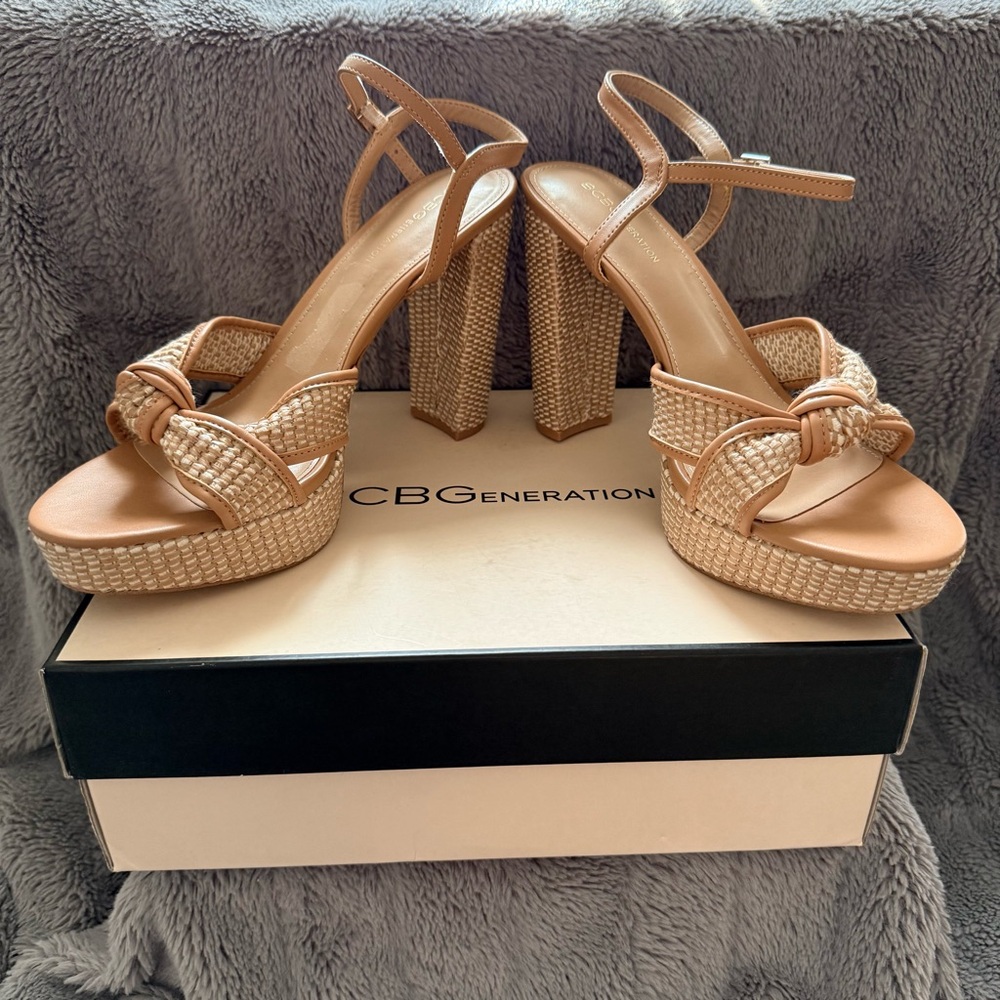 Bcbgeneration Tan Platform Sandals - image 7